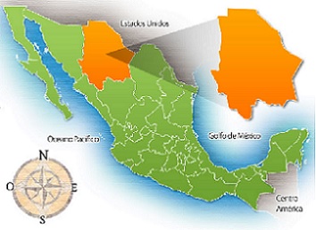 mapa del estado de chihuahua