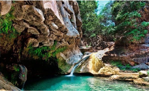 pozas azules de atzala