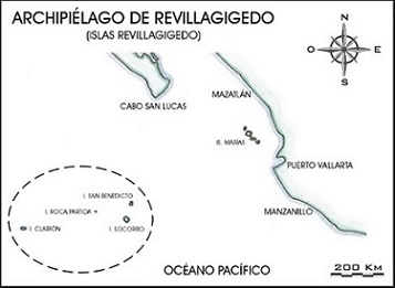 archipilago de revillagigedo, ubicacin